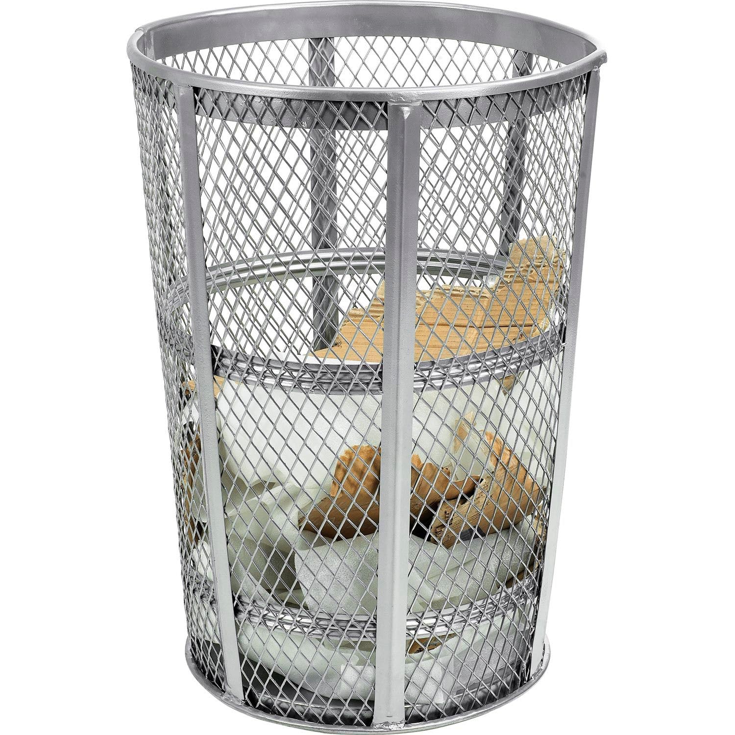 Amazon.com: Global Industrial 48 Gallon Outdoor Metal Trash